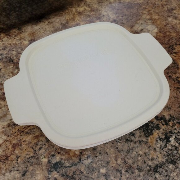 Corning Ware Solid White A-1-B Casserole w/Plastic Lid (A-1-PC) 1 Quart EUC - Picture 2 of 8